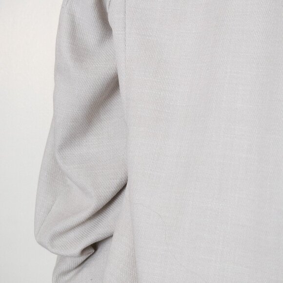 Classic Beige Longline Blazer - Neutral Lightweight Jacket - Picture 5 of 7